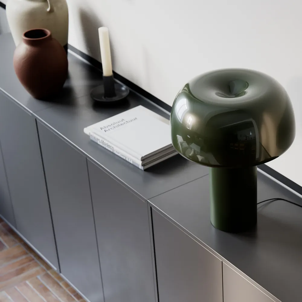 Lean on Me Tischleuchte Dunkelgrün