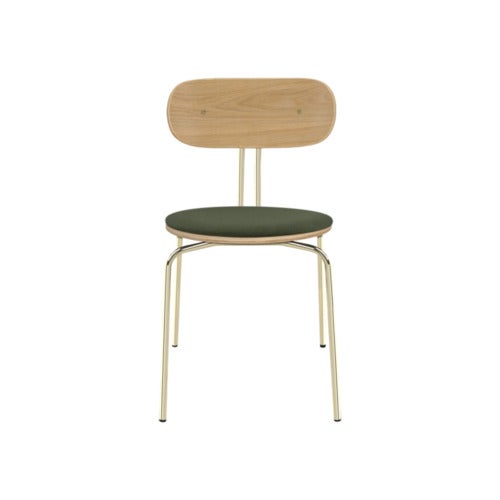 Curious Esszimmerstuhl Eiche/Messing Racing Green