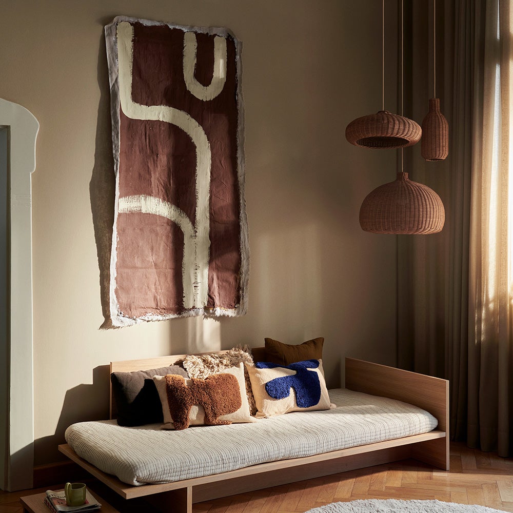 Lay Kissen 60X40 Sand/Br Blue