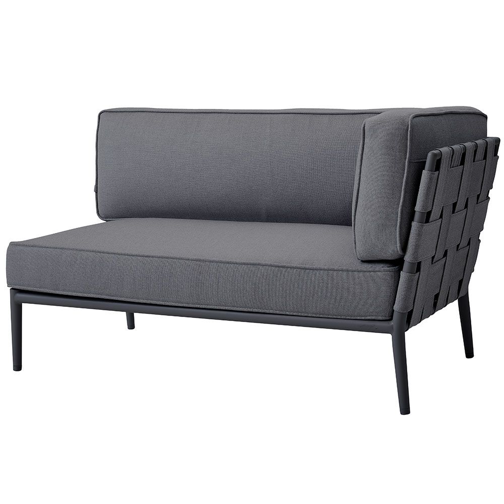 Conic 2 Sitzer Sofa Links Grau