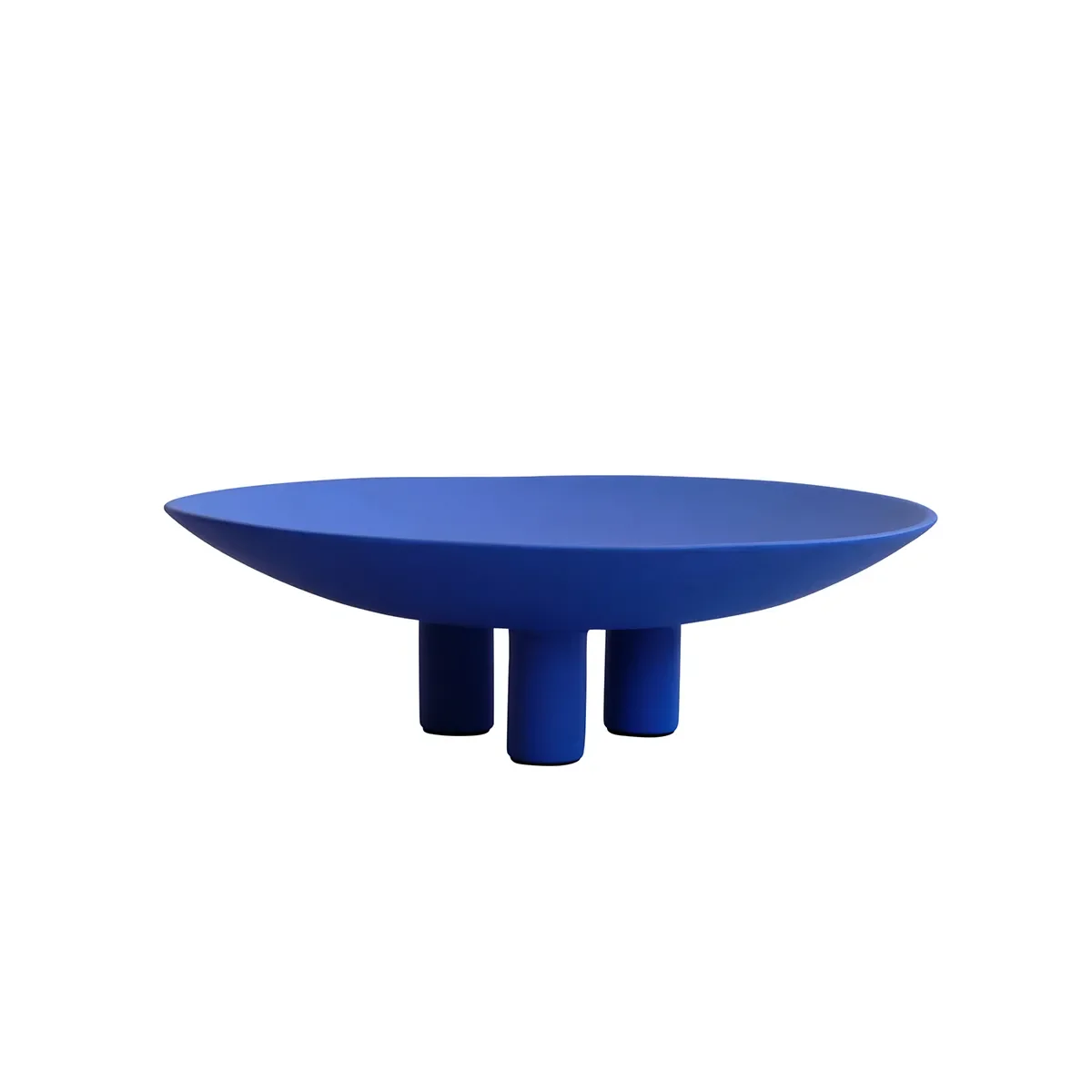 Handbemalter Dekoteller Duck Big Marrakech Blue Ø 45 cm