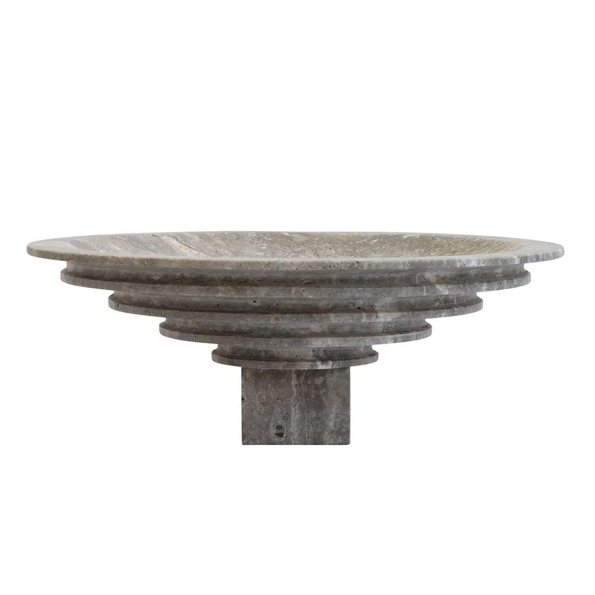 Dekoschale aus Travertin Sori Big, Ø 40 cm