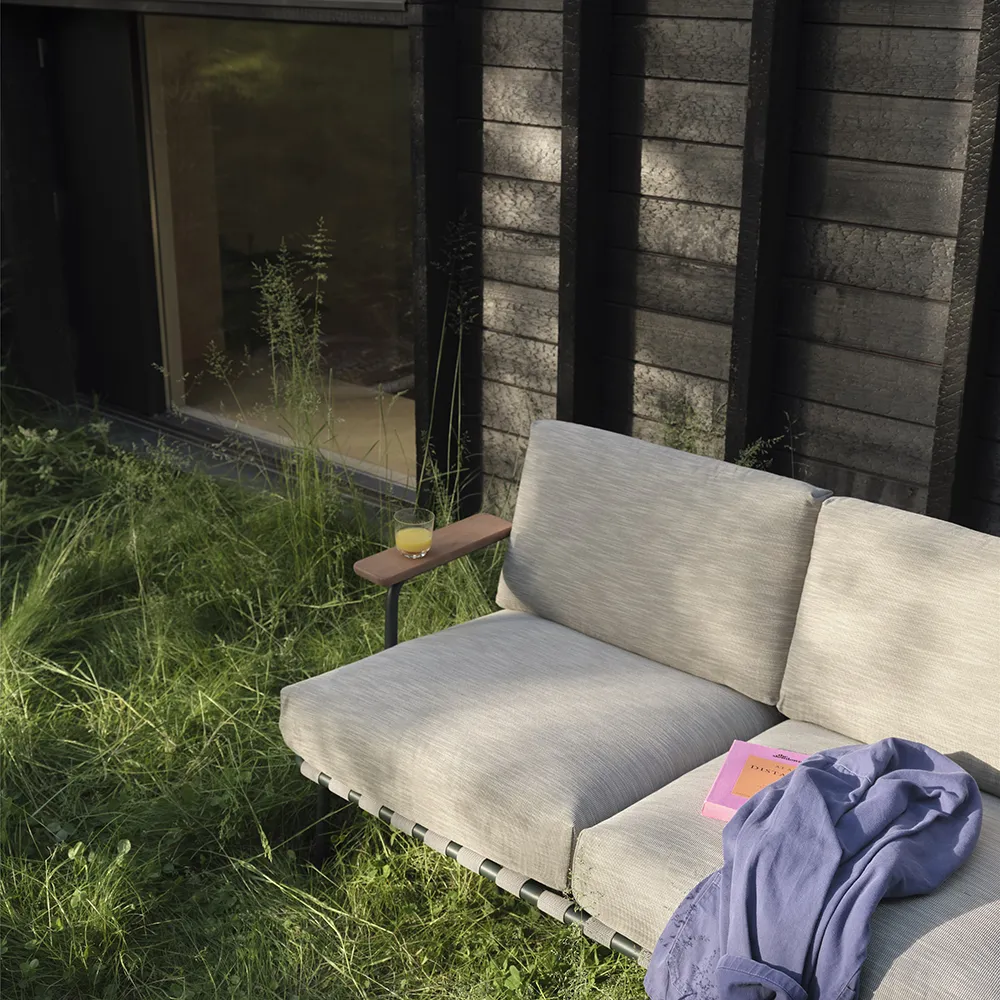 Settle 2-Sitzer Sofa Ribbed Weave 2/Dark Green 