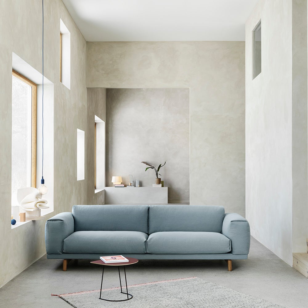  Rest Sofa 2-Sitzer - Metallgestell/Hearth6/Schwarz