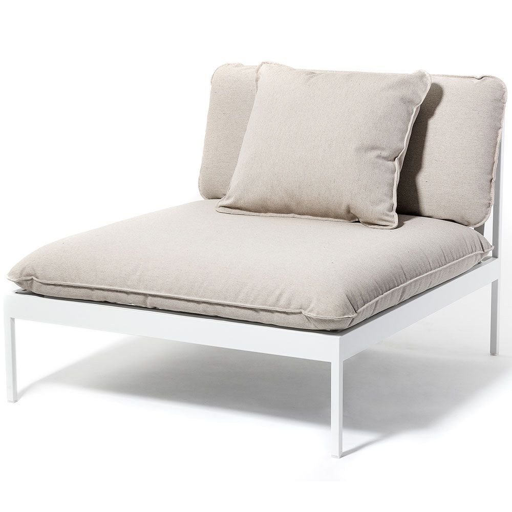 Bönan Lounge Sessel/Zentrales Modul Hellgrau exkl. Kissen