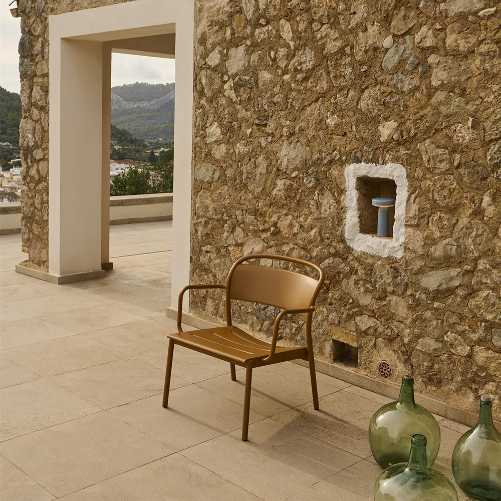 Linear Steel Sessel Dark Green 