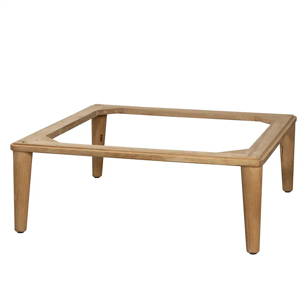 Teakholz Couchtischfuß einfangen