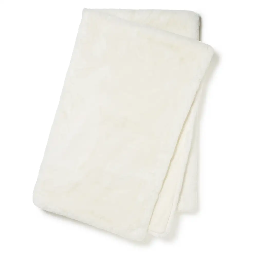 Skinnwille, Fluffy Decke Ivory