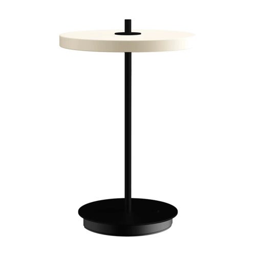 Asteria Move Tragbare Lampe Pearl White/Black Stem