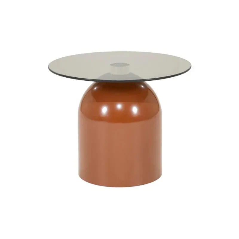 Irona small Couchtisch 50x50x40 cm Glas braun