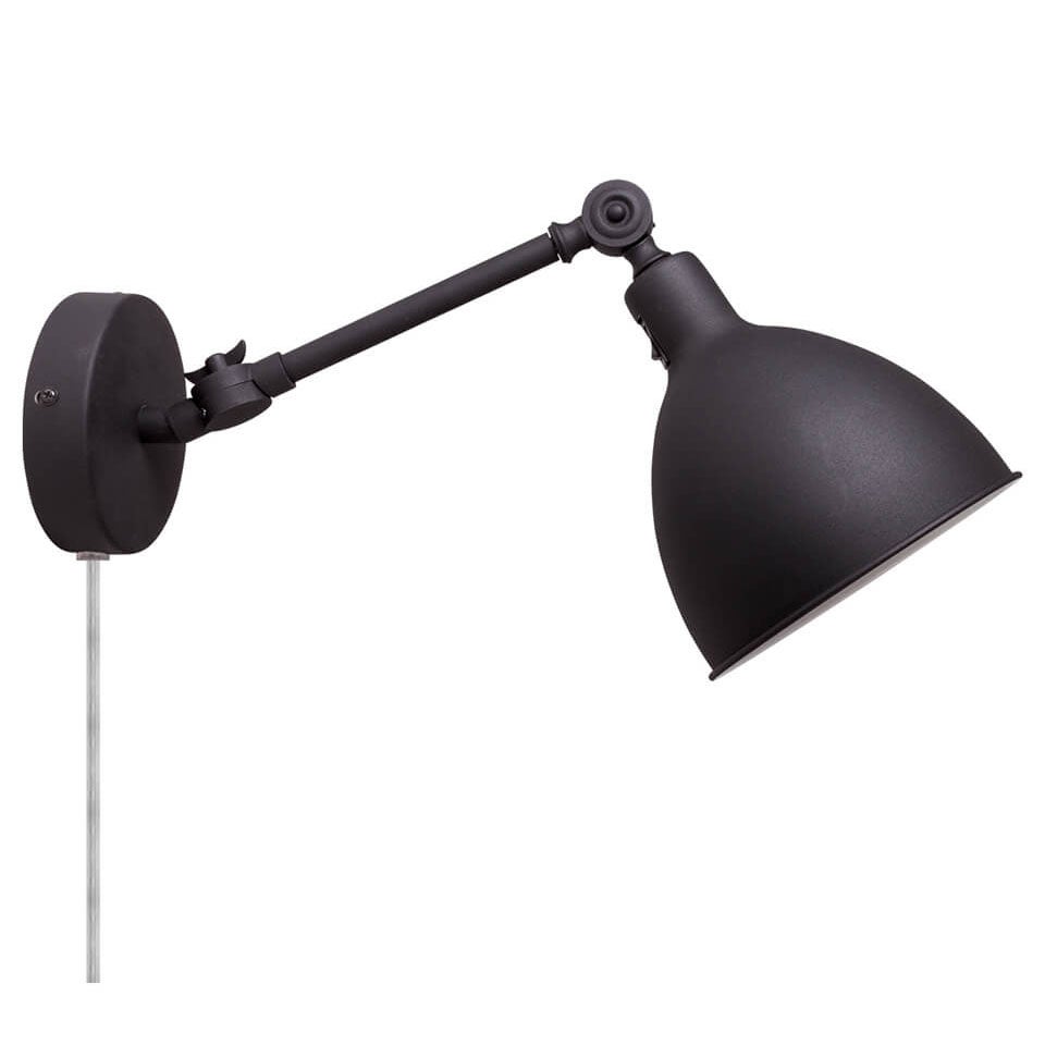 Bazar Wandleuchte Sand schwarz