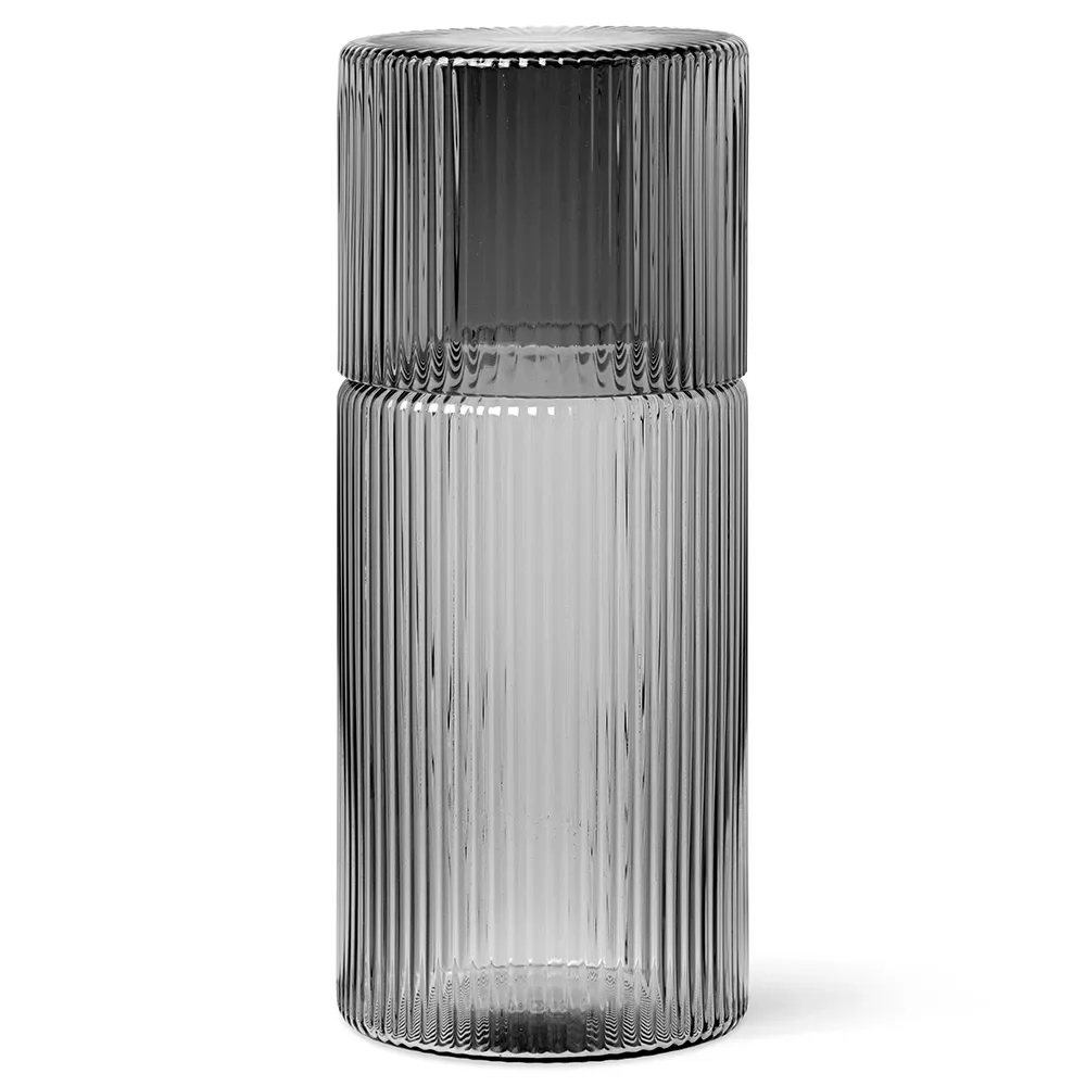 Ripple Karaffe mit Glas - Smoked Grey