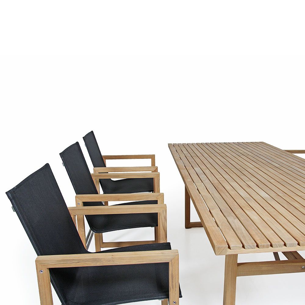 Vevi Esstischgruppe aus Teakholz