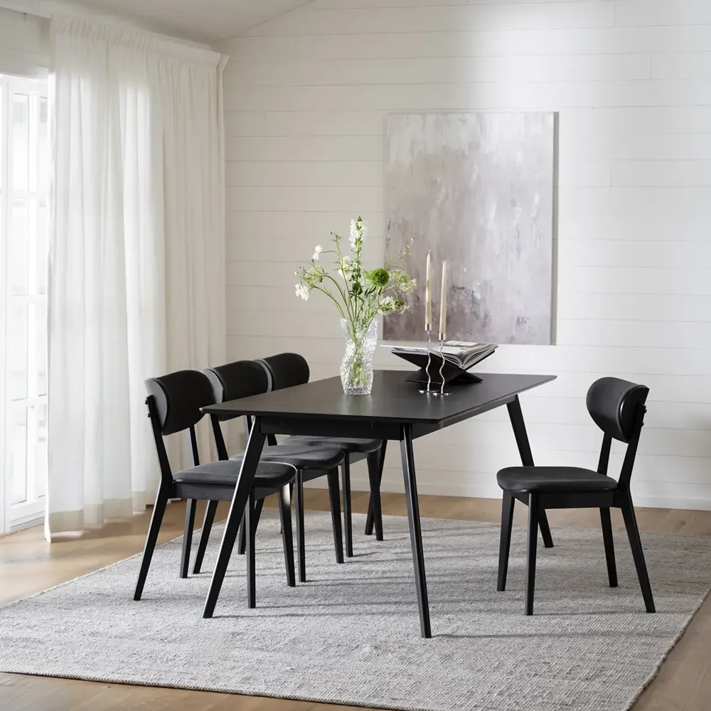 Kato Esszimmerstuhl schwarz Eiche/dunkelgrau