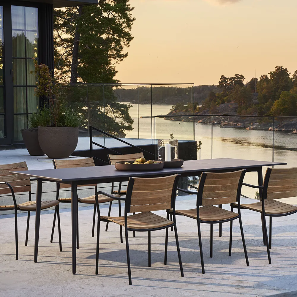 Tira Esstisch 235x90 cm Charcoal grey