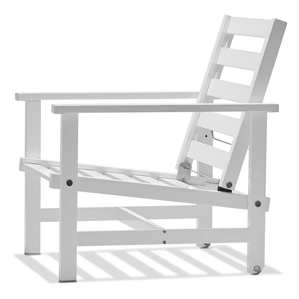 Sessel Weiß Aluminium