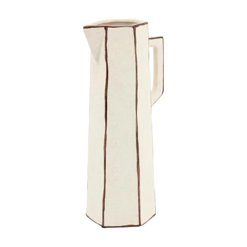 Facet 2 18x13,5x39,5 cm Steingut Off white