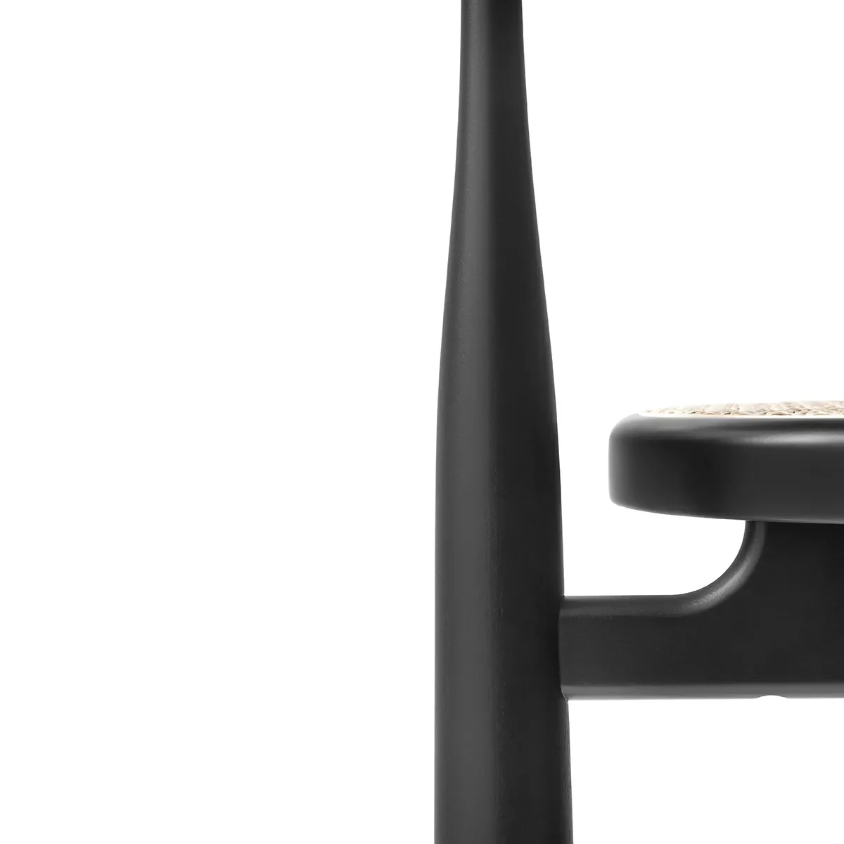 Armlehnstuhl Bukowski Rattan Black