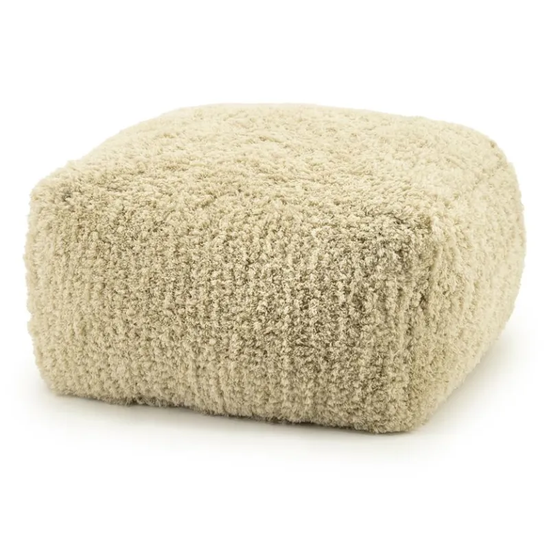 Fez Pouf 60x60x35 cm Polyester natur