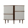 Audacious Highboard Schrank Dunkle Eiche/Sterling
