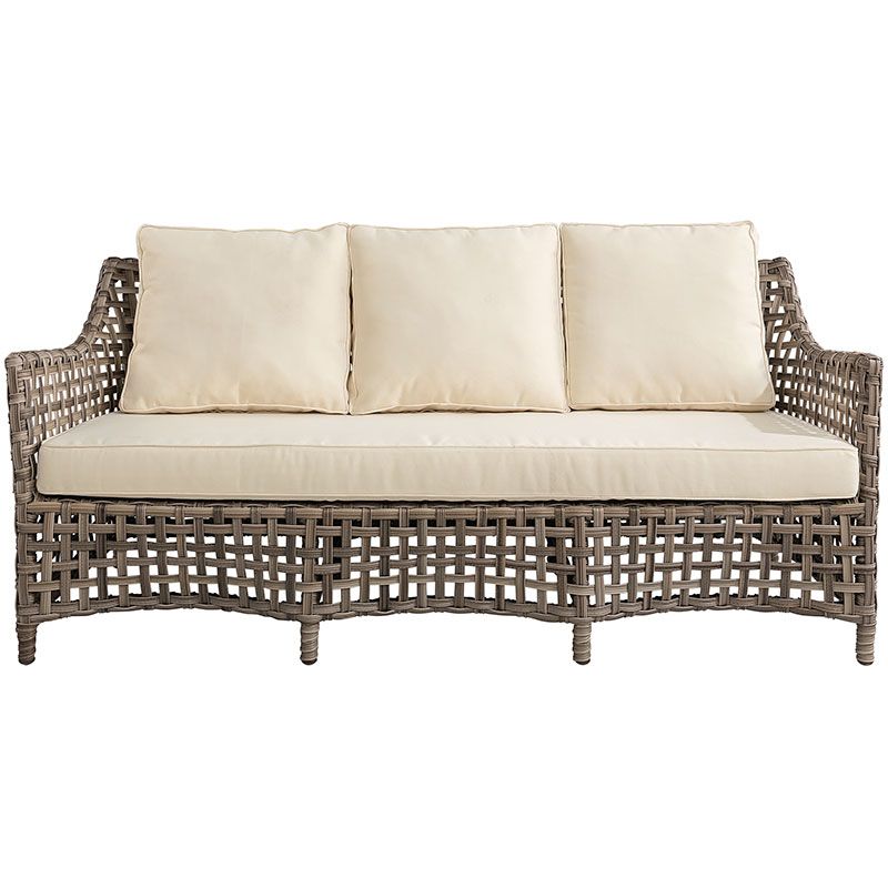Sofa Malaga aus synthetischem Rattan