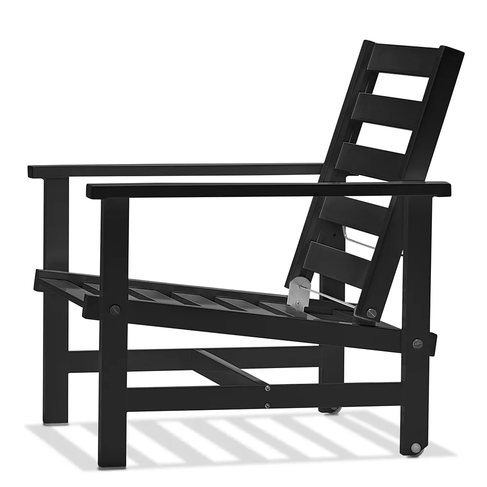 Sessel Schwarz Aluminium