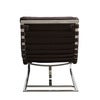 Cliff Chaiselongue aus Leder – Braun