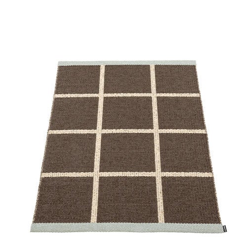 Gewebter Teppich Criss Pop Dark Brown