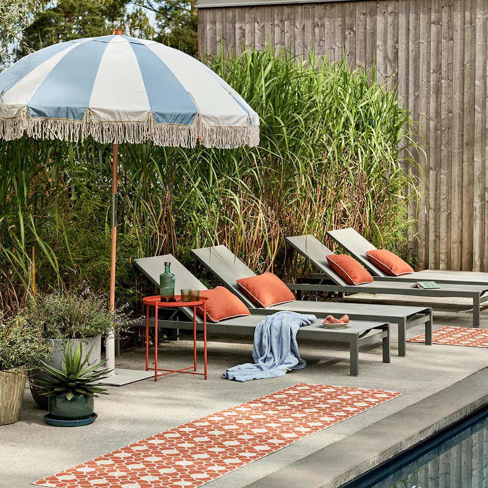 Anya teppich Pale Orange/Vanilla 70 x 300 cm