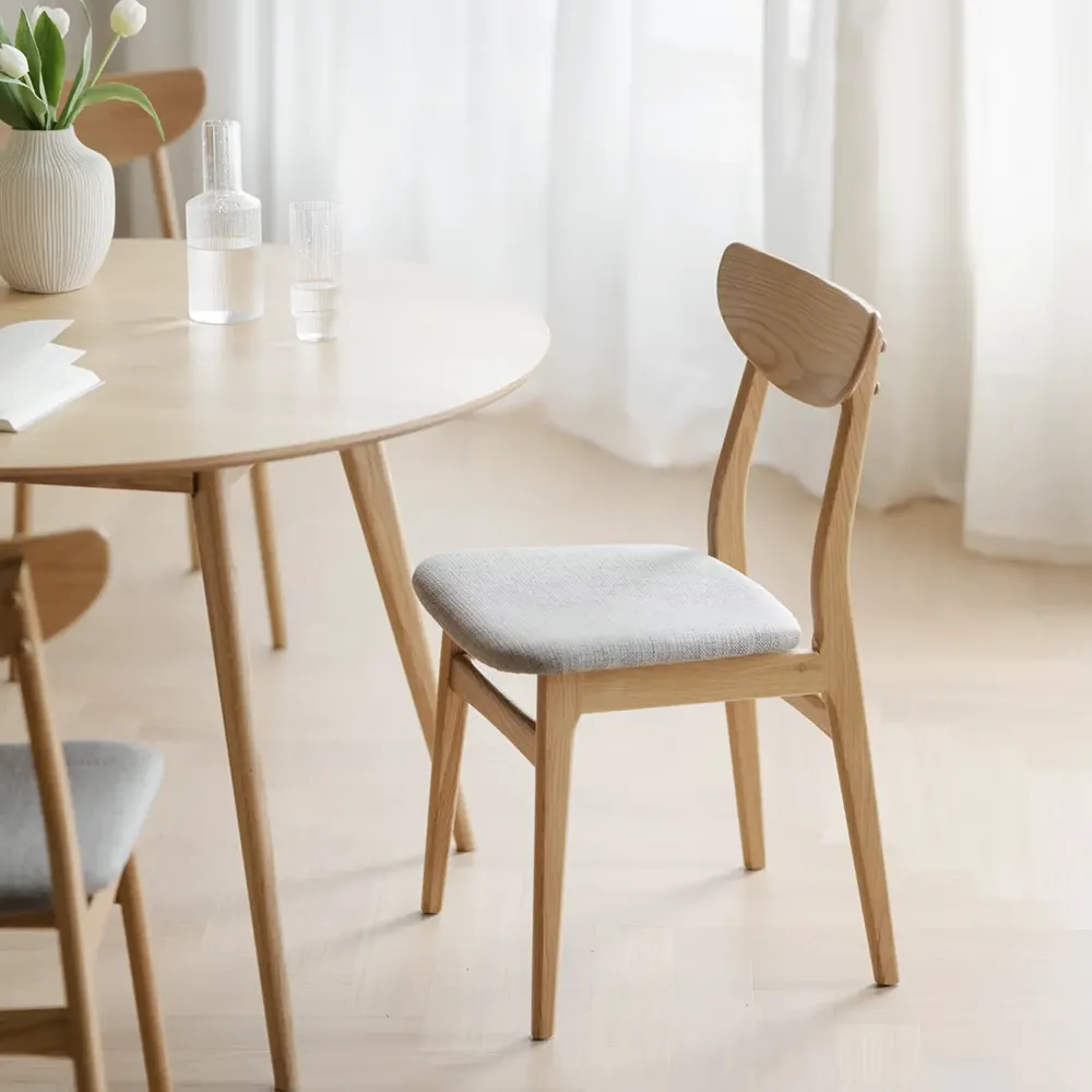 Rodham Stuhl Eiche/Hellgrau