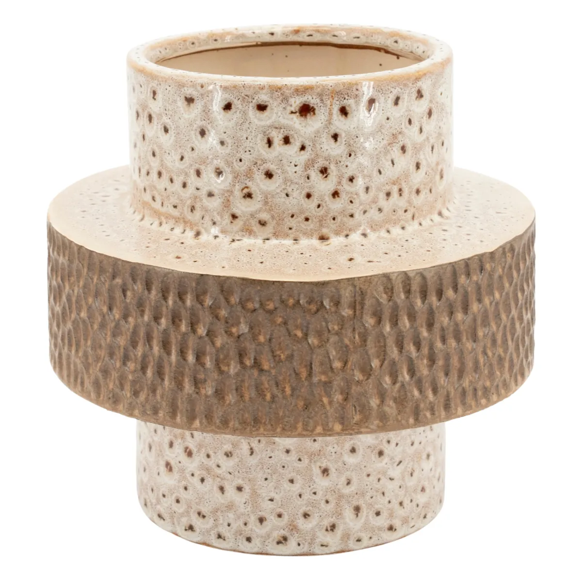 Nadir small 23,5x23,5x23 cm Steingut Braun