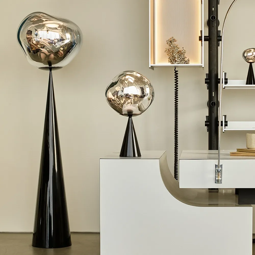 MeltTischlampe Silver LED