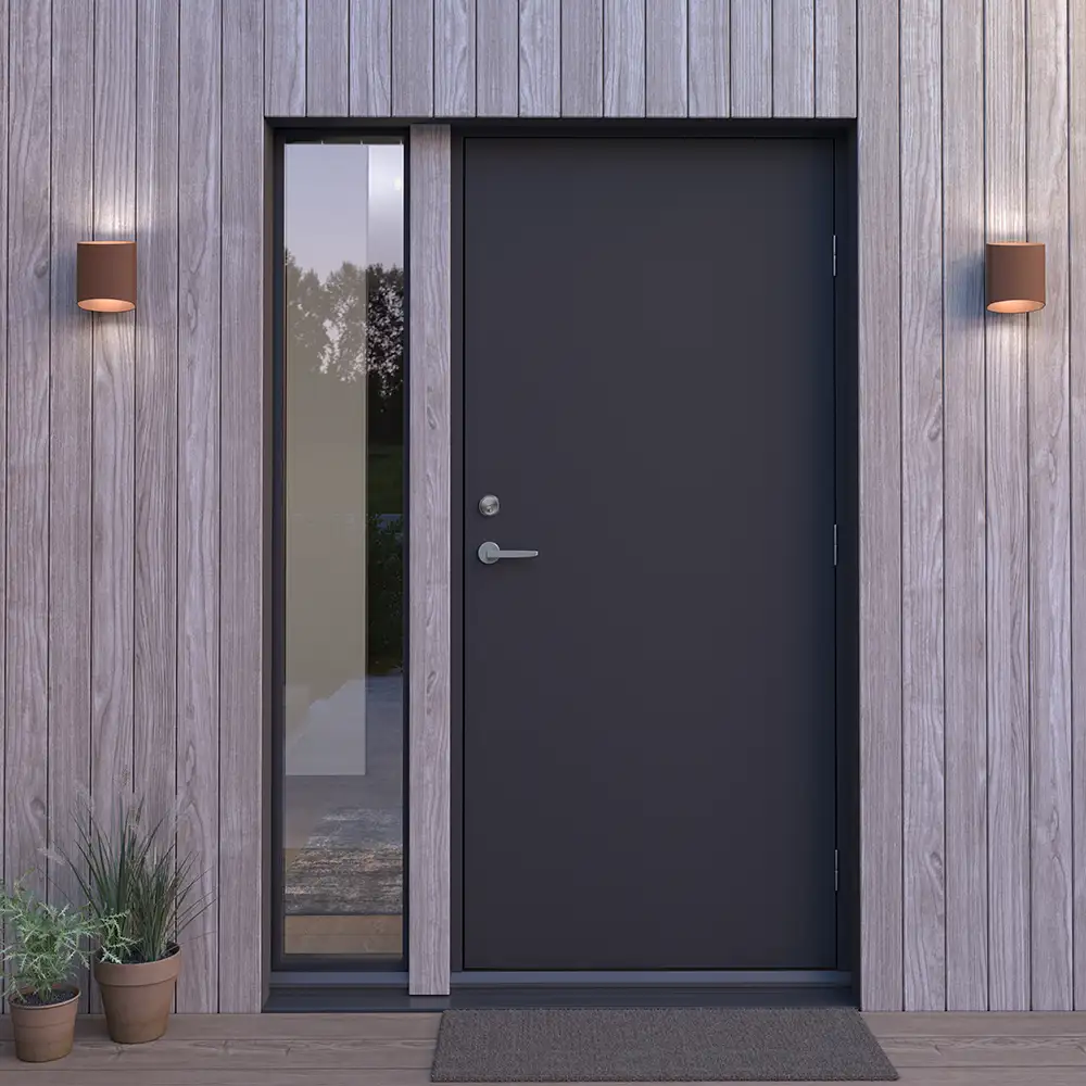 Sinne Wandleuchte IP44 Roststruktur LED 