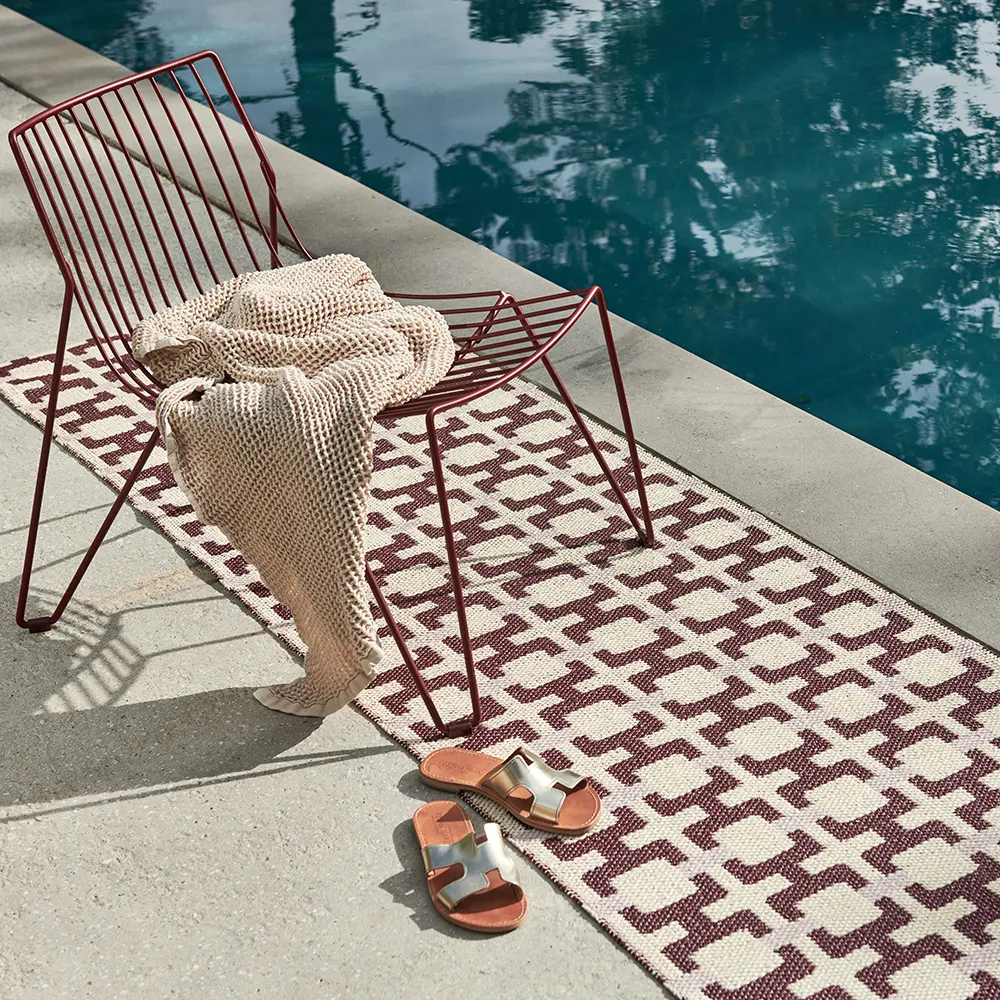 Tom teppich Burgundy/Cream/Pale Rose 70 x 180 cm