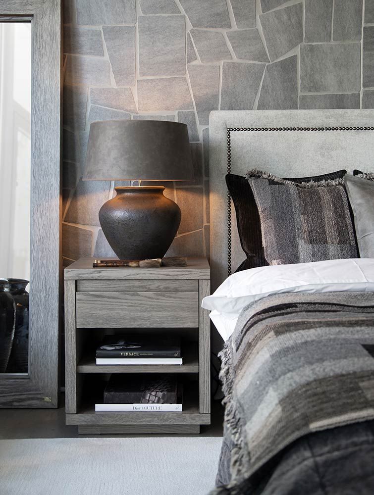 Hunter Nachttisch Antique Grey Oak