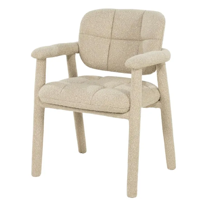 Knox Stuhl 60x61x81,5 cm Metall & Stoff taupe