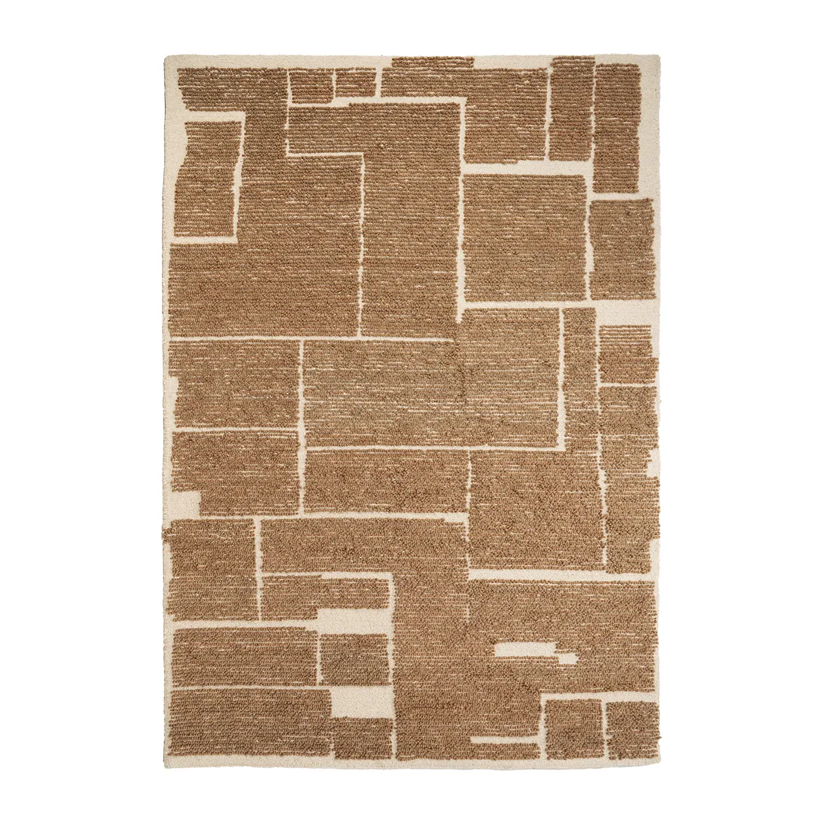 Handgewebter Wollteppich Intarsio 190x290 cm