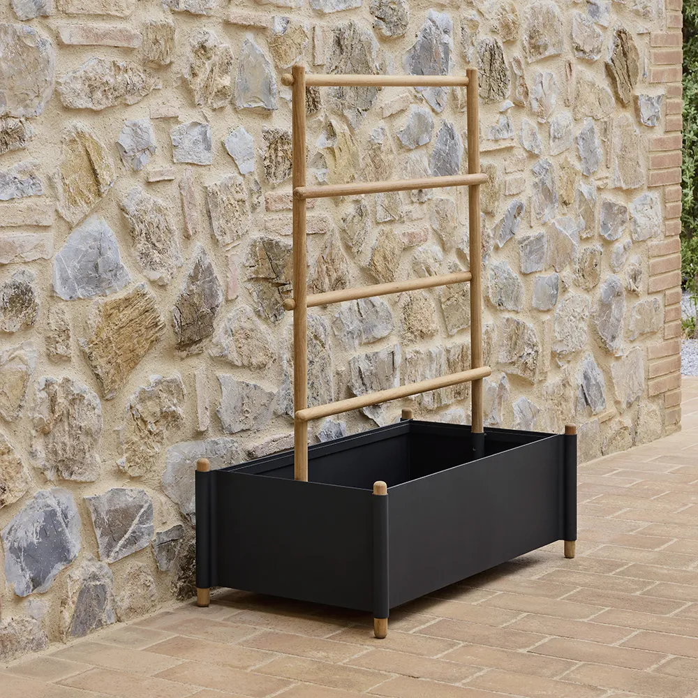 Sticks planter 103x57 cm Lava grey