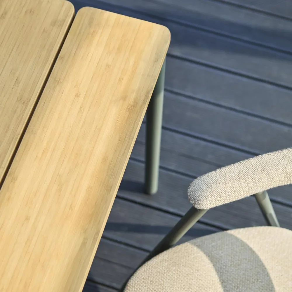 Nox Bistro esstisch 70x125 cm Bambu/Nordic Green