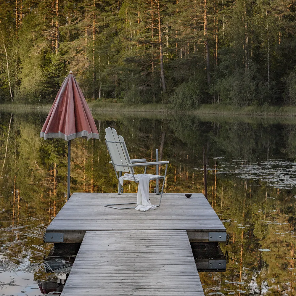 A3 sonnenliege Eiche weiß lackiert / Gestell feuerverzinkt