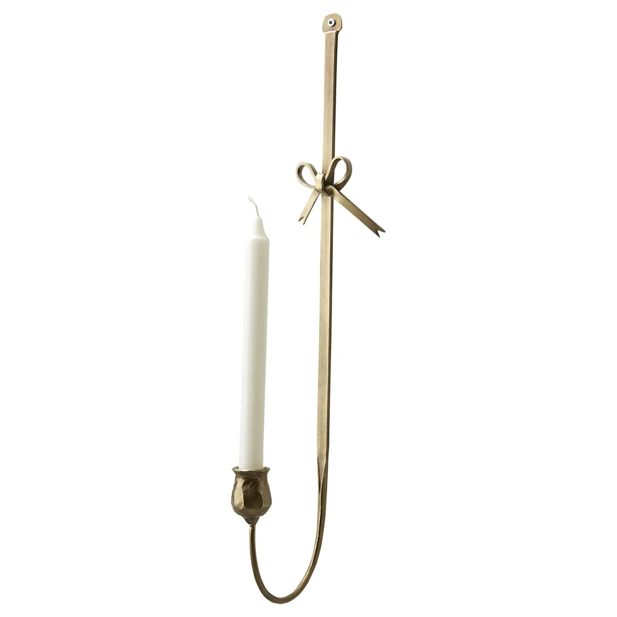 Wandkerzenhalter Francis L Brass H57 cm