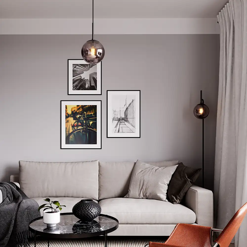 Boyle Stehleuchte Smoke Grey