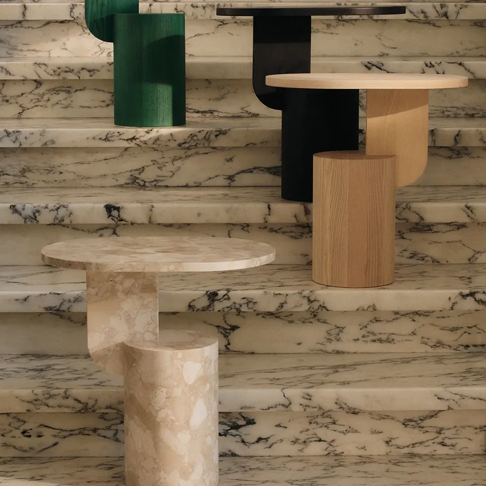 Beistelltisch aus Marmor Insert