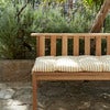 Barrierekissen 125X43 cm Goldgelb gestreift
