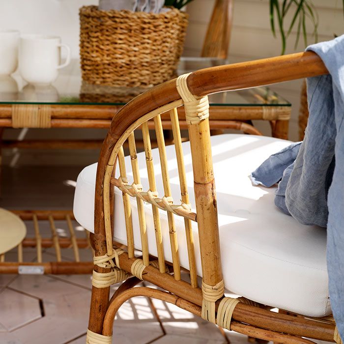 Astrakan 2-Sitzer Sofa natur/weiß