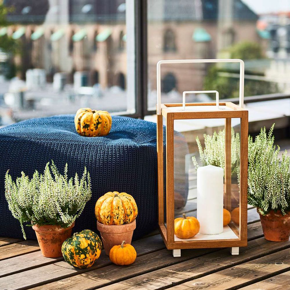 Divine Hocker 55X55 cm Blau