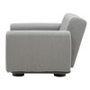 Bolster sessel Antracit / Teddy Grey