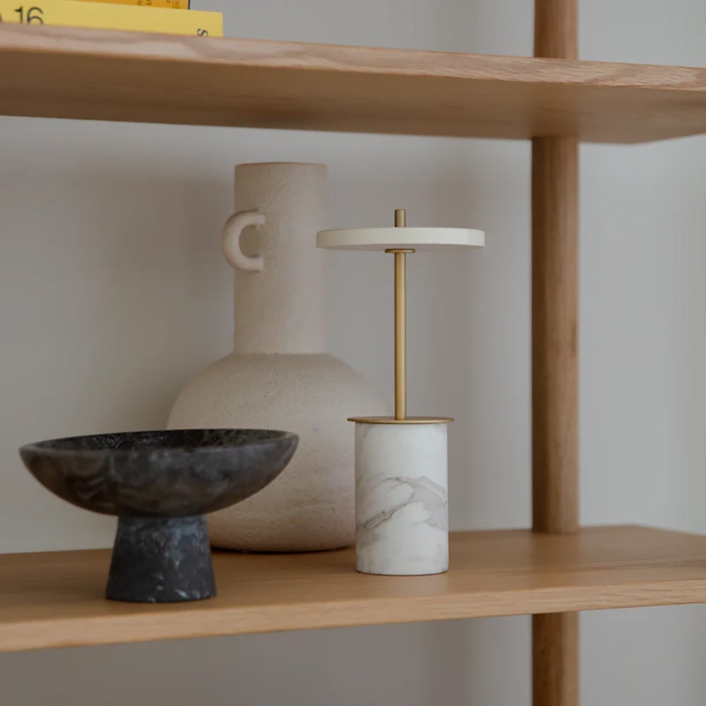 Asteria Move Mini Tragbare Lampe White Marble