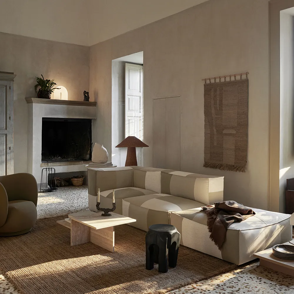 Catena Sofa Center L100 - Patchwork - Sand