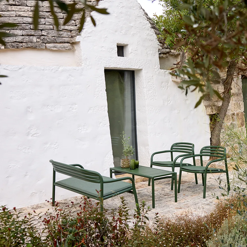 Bliss couchtisch/bank Desert red, aluminium